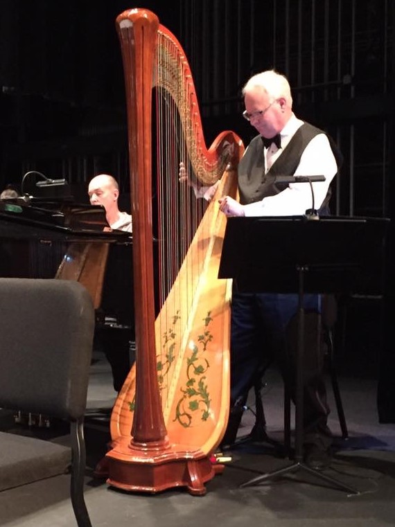 John Gearhart, harpist, faculty Lonestar College Kingwood